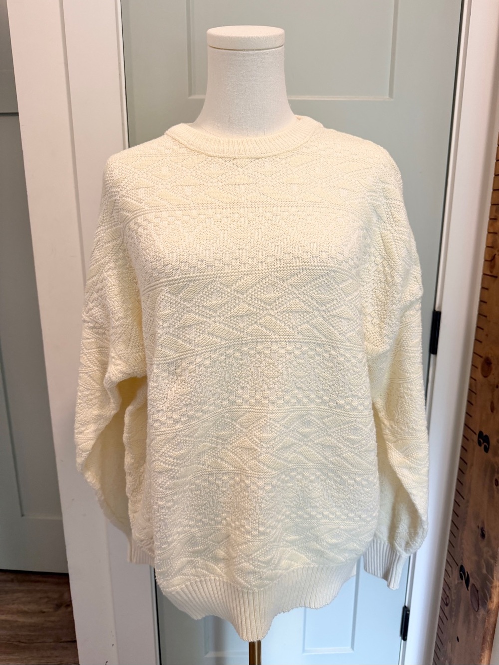 Vintage Towncraft Sweater Rory Gilmore 90s Cotton Textured Large